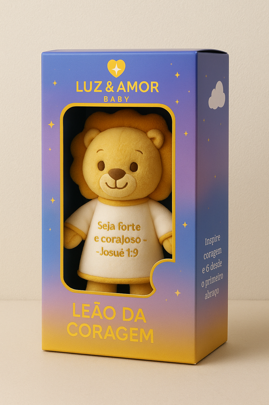 🦁 Leão da Coragem — Luz & Amor Baby